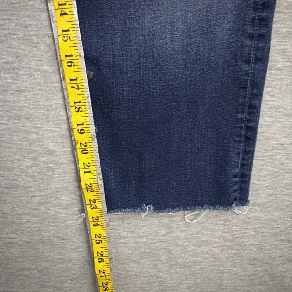 Mother Womens 30 Blue The Rambler Ankle Straight High Rise Jeans Stretch Organic - Picture 16 of 16